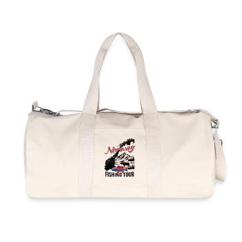 Norway Fishing Tour - Cadeau de pêcheur - Sac de sport en toile recyclée Stanley/Stella - blanc naturel - Devant