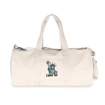 Dear Tea Liberty Statue - Recycled Canvas Sports Bag by Stanley/Stella - natural - Front