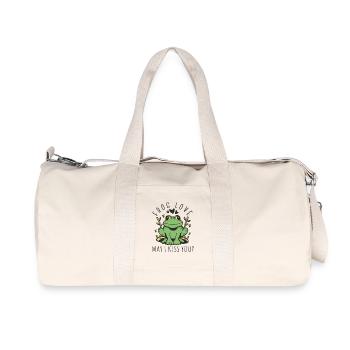 Ich muss dich küssen, um den Zauber loszuwerden  - Recycelte Canvas-Sporttasche von Stanley/Stella - Naturweiß - Vorne