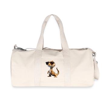 Caïman Crocodile Alligator Reptiles Crocodile Caïmans - Sac de sport en toile recyclée Stanley/Stella - blanc naturel - Devant