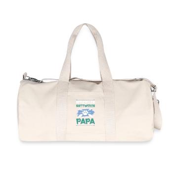 Rottweiler Dogs Dad - Recycled Canvas Sports Bag by Stanley/Stella - natural - Front