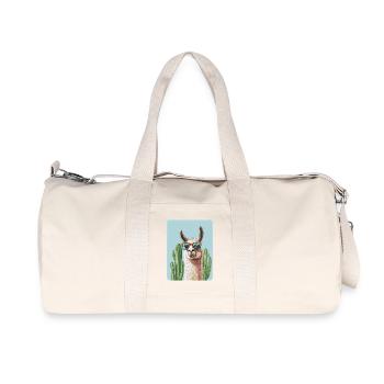 lama - Sac de sport en toile recyclée Stanley/Stella - blanc naturel - Devant