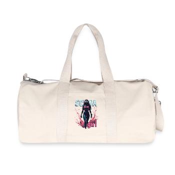 Scuba Girl Diver Design - Sac de sport en toile recyclée Stanley/Stella - blanc naturel - Devant