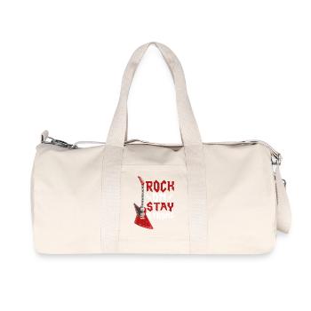 Rock On Stay Strong Musique Guitare Rock Band - Sac de sport en toile recyclée Stanley/Stella - blanc naturel - Devant