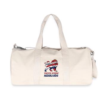 Netherlands Proud and strong - Recycled Canvas Sports Bag by Stanley/Stella - natural - Front