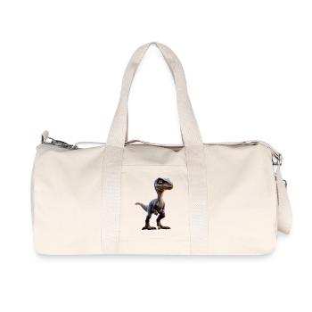 Raptor Velociraptor Dinosaur Dino Raptors - Recycled Canvas Sports Bag by Stanley/Stella - natural - Front