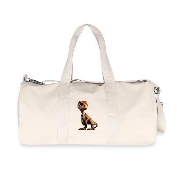 Raptor Velociraptor Dinosaur Dino Raptors - Recycled Canvas Sports Bag by Stanley/Stella - natural - Front