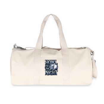 Wolf – Howl of the Night - Recycled Canvas Sports Bag by Stanley/Stella - natural - Front