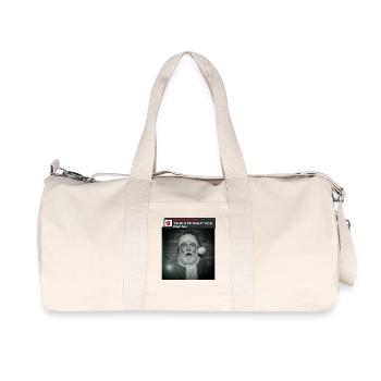 Noël amusant avec le Père Noël - Sac de sport en toile recyclée Stanley/Stella - blanc naturel - Devant