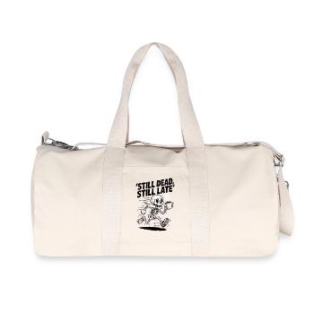 Still Dead, Still Late Skeleton Coffee Rush - Recycled Canvas Sports Bag by Stanley/Stella - natural - Front