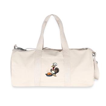 Thanksgiving Turkey Cook - Recycled Canvas Sports Bag by Stanley/Stella - natural - Front
