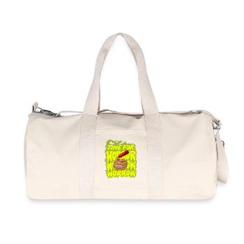 Bayrische Streetwear Halloween Leberkas Ketchup - Recycelte Canvas-Sporttasche von Stanley/Stella - Naturweiß - Vorne