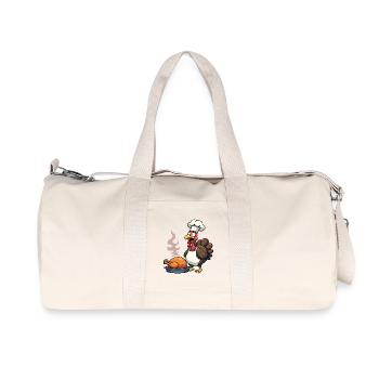 Thanksgiving Turkey Cook - Recycled Canvas Sports Bag by Stanley/Stella - natural - Front