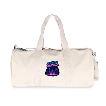 Berlin ne dort jamais au néon - Sac de sport en toile recyclée Stanley/Stella - blanc naturel - Devant