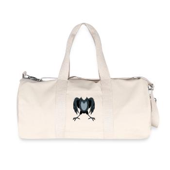 Raven Wings Silhouette - Recycled Canvas Sports Bag by Stanley/Stella - natural - Front