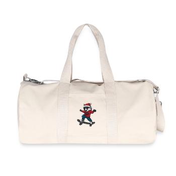 Wolf Christmas Funny - Recycled Canvas Sports Bag by Stanley/Stella - natural - Front