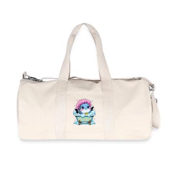Poisson dans la baignoire rose - Sac de sport en toile recyclée Stanley/Stella - blanc naturel - Devant