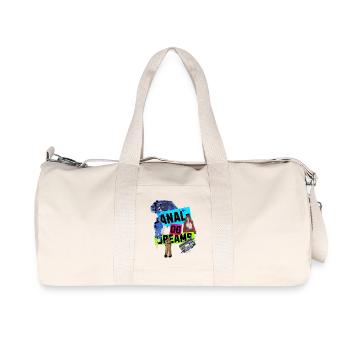 Analog Dreams – Retro Collage Design in 90s Style - Recycled Canvas Sports Bag by Stanley/Stella - natural - Front