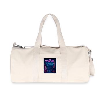 Tokyo Nights – Neon Dreams Streetwear Design - Sac de sport en toile recyclée Stanley/Stella - blanc naturel - Devant