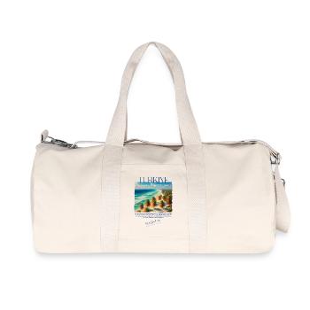 Türkei Bodrum Strand Urlaub Design – Visit Bodrum - Recycelte Canvas-Sporttasche von Stanley/Stella - Naturweiß - Vorne