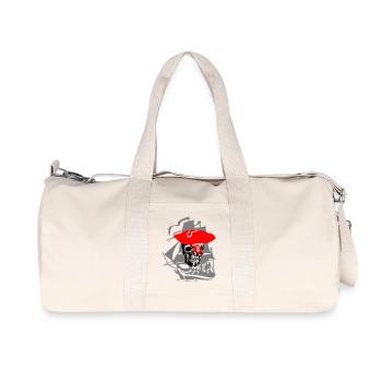 Pirate - Sac de sport en toile recyclée Stanley/Stella - blanc naturel - Devant