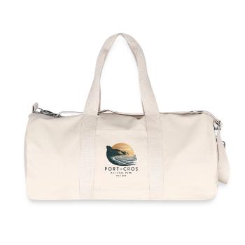 Port-Cros National Nature Park Mediterranean Island - Recycled Canvas Sports Bag by Stanley/Stella - natural - Front