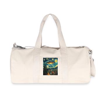 OVNI Alien Alien soucoupe volante - Sac de sport en toile recyclée Stanley/Stella - blanc naturel - Devant