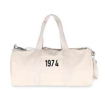 Awesome since 1974 | 1974 Gift - Recycled Canvas Sports Bag by Stanley/Stella - natural - Front