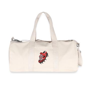 Football Boot Football - Recycled Canvas Sports Bag by Stanley/Stella - natural - Front
