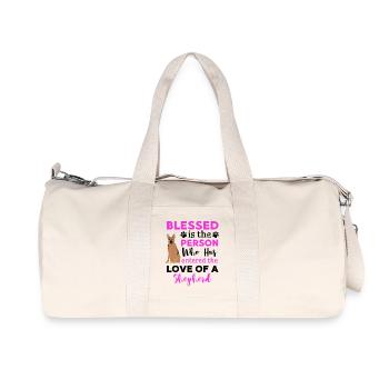 Berger allemand citation propriétaire de chien - Sac de sport en toile recyclée Stanley/Stella - blanc naturel - Devant