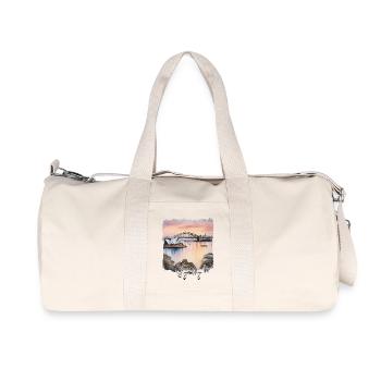 Sydney Aquarell, Sydney Australien - Recycelte Canvas-Sporttasche von Stanley/Stella - Naturweiß - Vorne