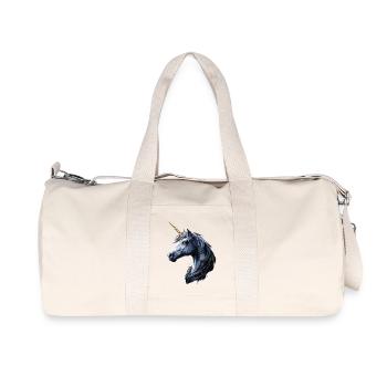 Unicorn Pony Rider Horses Riding Unicorns - Recycled Canvas Sports Bag by Stanley/Stella - natural - Front