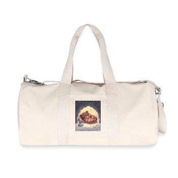 Mode d’hibernation sur Bear Cozy Night - Sac de sport en toile recyclée Stanley/Stella - blanc naturel - Devant