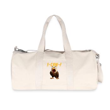F-Caw-F Aigle Drôle d’Aigle FCAWF F Caw F - Sac de sport en toile recyclée Stanley/Stella - blanc naturel - Devant