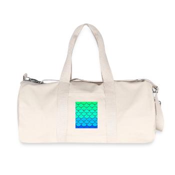 Costume de ventre d’écailles de poisson Drôle paresseux Costume de bricolage - Sac de sport en toile recyclée Stanley/Stella - blanc naturel - Devant