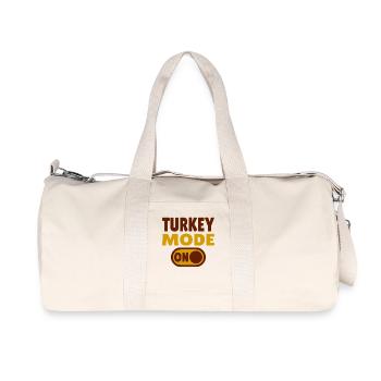 Turkey Mode ON - Recycled Canvas Sports Bag by Stanley/Stella - natural - Front