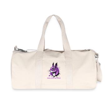 Imprimé Chaos Lapin Violet - Sac de sport en toile recyclée Stanley/Stella - blanc naturel - Devant