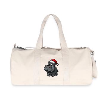 Noël des hippopotames - Sac de sport en toile recyclée Stanley/Stella - blanc naturel - Devant
