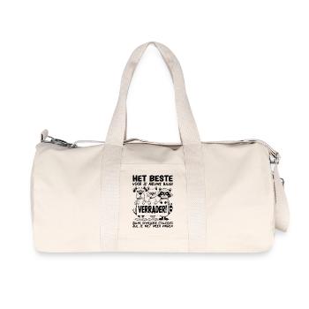 Nouveau travail Cadeau d’adieu Collègue d’adieu - Sac de sport en toile recyclée Stanley/Stella - blanc naturel - Devant