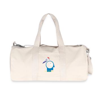 Too much thinking is harmful - Recycled Canvas Sports Bag by Stanley/Stella - natural - Front
