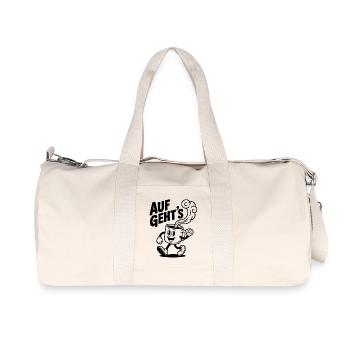 Let's go coffee mug – Funny motivational design - Recycled Canvas Sports Bag by Stanley/Stella - natural - Front