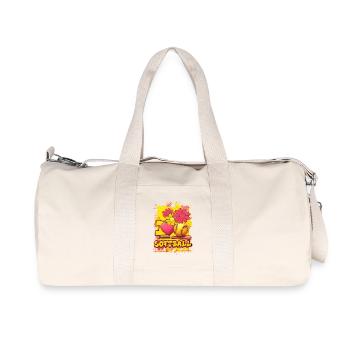 Softball - Sac de sport en toile recyclée Stanley/Stella - blanc naturel - Devant