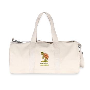 I Could Be Faster But I Don't Want To Shirt - Recycled Canvas Sports Bag by Stanley/Stella - natural - Front