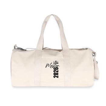 Master bestanden 2026 - Prüfung - Erfolg - Recycelte Canvas-Sporttasche von Stanley/Stella - Naturweiß - Vorne