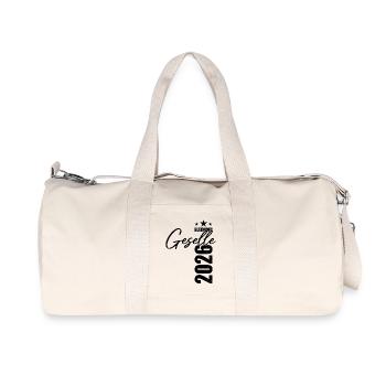 Geselle bestanden 2026 - Prüfung - Erfolg - Recycelte Canvas-Sporttasche von Stanley/Stella - Naturweiß - Vorne