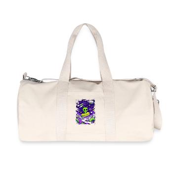 Beignet extraterrestre dans l’espace - Sac de sport en toile recyclée Stanley/Stella - blanc naturel - Devant