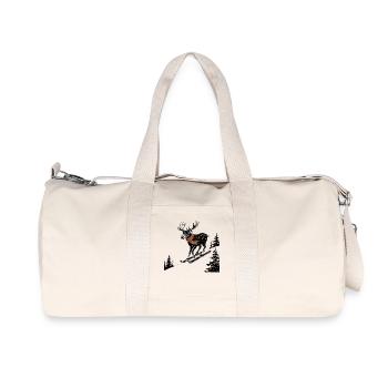 Slopes Moose - Recycled Canvas Sports Bag by Stanley/Stella - natural - Front