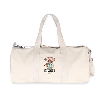 This granny catches more than just a cold - Recycled Canvas Sports Bag by Stanley/Stella - natural - Front