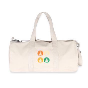 Santa Claus Christmas Tree Christmas - Recycled Canvas Sports Bag by Stanley/Stella - natural - Front
