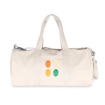 Santa Claus Christmas Tree Christmas - Recycled Canvas Sports Bag by Stanley/Stella - natural - Front